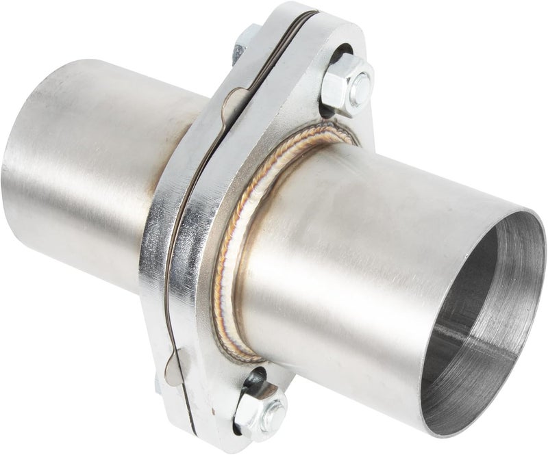 SVULK Exhaust Flange Repair Pipe Kit, 2.5" ID/63mm to 2.5" OD with Stainless Steel Gasket and 2 Bolt, Quick Fix Flange Pipe Joint, Universal Fitment - Image 1